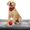 Cozy Faux Fur Dog Bed for Crates – Anti-Slip Washable Kennel Pad for 40-70 lbs Dogs