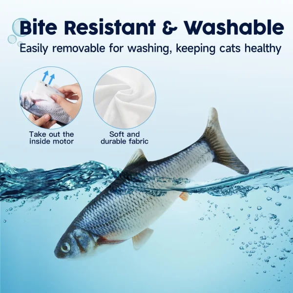 715eU-C-RwL._AC_SL1500_ Interactive Floppy Electric Fish Toy for Cats - Rechargeable Motion-Activated Kicker