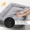 Cozy Faux Fur Dog Bed for Crates – Anti-Slip Washable Kennel Pad for 40-70 lbs Dogs