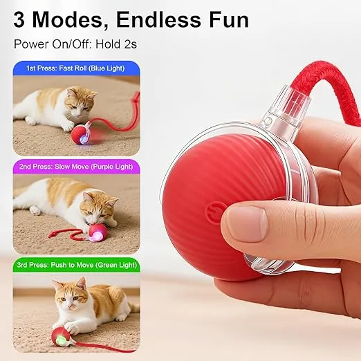 Smart Interactive Rolling Cat Ball Toy