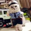 Pet Police Costume for Cats - Comfortable Halloween Outfit